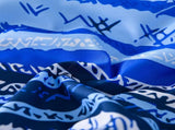 Nordic Calm stripes Blue 3Piece Comforter Set Scandi Chic Vibes V745-MAB010884AJ3