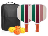 Colorful Stripes Professional Fiberglass Pickleball Paddle Set - Lightweight Sports Equipment with V888-ELOSUNG45798