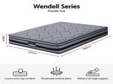Giselle Bedding 34cm Double Mattress Hybrid, Pocket Spring Bed Mattress MATTRESS-B-TT34-D