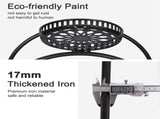 Metal Plant Stand Rack 4Tier Indoor Flower Pot Stand with Wheels for Living Room V767-HJ-ZT112