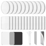 25Pcs DIY Fridge Magnet Kit, Adhesive Backing Design, Thickened and High Transparency, for Photo V1369-AZ3-W-12254