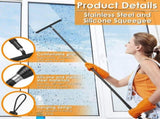Shower Squeegee for Shower Glass, Efficient Cleaning, Ergonomic Design, for Shower Glass Bathroom V1369-AZ3-W-12263