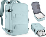 Blue Travel Backpack Cabin Bag with Dry Wet Sorting, 42 x 30 x 20 cm V1188-MS-325-0356