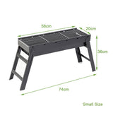 Foldable Portable BBQ Charcoal Grill Barbecue Camping Hibachi Picnic Large V255-CA-15B