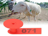 Numbered Ear Tag Marks Labels for Sheep Goats Farm Animal Livestock Feeding SuppliesRed V1294-YM0901-3111200210913