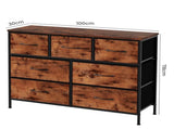 Levede Storage Cabinet Tower Chest CH1098-7-BR