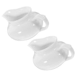 YARNOW Set of 2 Ceramic Gravy Boats with Handle, Portable Sauce Dispensers for Kitchen and Dining V1189-WXFWAL-20260326-03187