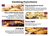 EUROCHEF 60cm 10 Function Built-In Electric Wall Oven, 80L Air Fryer Water Clean Fan Forced Pizza V219-COKOVNEC8A2A