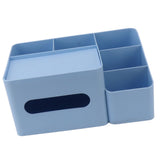 Tissue Box Organizer with Lid Plastic Exquisite Smooth Surface Tissue Desk Organizer for Home Office V1294-YM0706-3117230170011