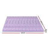 Giselle 8cm Memory Foam Mattress Topper Lavender Infused Bamboo Cover 7-Zone Double MATTRESS-TOP-7Z-8LA-D