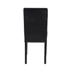 2x Wooden Frame Black Leatherette Dining Chairs with Solid Pine Legs V43-DC-MON-BLN