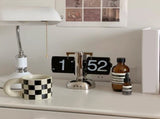 Digital Flip Down Clock Retro Minimalist Single Foot Mechanical Auto Flip Clock Desk Clock for Home V1294-YM0703-3115230003611