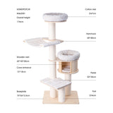HONEYPOTCAT Signature Solid Wood Cat Tower - 175.5cm V390-DE2501
