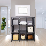 Storage Organizer, 9 Cubes, Wardrobe Closet Storage Shelves V510-MFR106