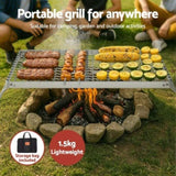 Grillz Portable BBQ Grill Charcoal Smoker Foldable Camping Outdoor BBQ-ST-GRILL