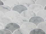 Tiles 3D Peel and Stick Wall Tile Fish Scale Mosaic 10 Sheets V63-837111