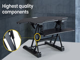 Fortia Corner Desk Riser 110cm Wide Adjustable Sit to Stand for Dual Monitor, Keyboard, Laptop, V219-FURDTDFORACX1
