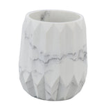 Makeup Brush Holder Durable Glossy Resin Large Capacity Modern Design Marble Vein Makeup Brush V1294-YM0523-3117220048711