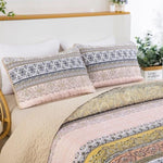 Crafted Quilted Bedspread and Pillowcases Set: A Testament to Skilled Craftsmanship - Queen size V745-MAC080406Q13U