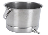 Enema Bucket Kit 1.6L Stainless Steel Bucket Reusable Shower Enema System for Colon Cleansing V1294-YM0901-3117240094411