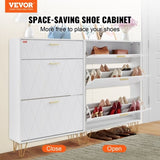 VEVOR Shoe Cabinet with 3 Flip Drawers, Shoe Cabinet for Entryway, Free Standing Shoe V952-FCXJ3C2937INYX33SV0