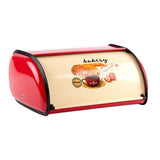 Metal Bread Box Roll Top Metal Bread Bin Bread Storage Bread Holder Bread Container Keeper Organizer V1370-AZ4-07979