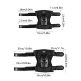 All-Around Knee and Elbow Protective Gear Set for Active Riders Fall Cushioning, V1370-AZ4-13696