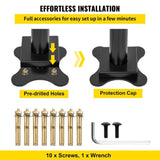 Handrail Outdoor Stairs, 3ft, 34 Inch Outdoor Handrail, Outdoor Stair Railing Adjustable from 0 to V952-LZLTFS3YCYGHSDLZ1V0