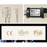 3X6M Christmas Lights Curtain Light Cool White 600 LED Jingle Jollys XMAS-CUR600-6M-WH