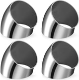 4 Pack OD 3 Inch 45 Degree Bend Tube Exhaust Elbow Pipe, 304 Stainless Steel Mandrel Bend Elbow for V1258-DP02-C-3093