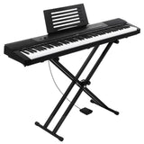 Alpha 88 Keys Electronic Piano Keyboard Digital Electric w/ Stand Sustain Pedal EK-DP-881-BK-X