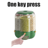 Food Grain Container Large Capacity 9L 6 Grid Rotatable Rice Dispenser Sealed Grain Food V1294-YM0523-10341434