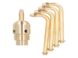 Rotating Fountain Nozzle 4 Arm Brass Water Fountain Spray Head Sprinkler for Garden Pond Courtyard V1294-YM0901-3111240143111