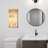 641 x 336 x 101mm Shower Niche Double Shelf Organizer No Tile Needed in Gold V63-905671
