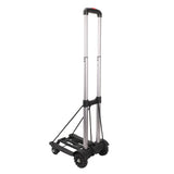 Folding Hand Truck Aluminum Alloy 4 Wheels 40kg Load Dolly Cart for Shopping Luggage V1294-YM0901-3111240231111