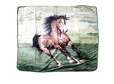 Soft 3D Animal Print Faux Mink Blanket Queen Dashing Horse V442-ABR-BLANKET-3DANIMALDASHHORSE-MULTI-QS
