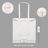 12-Pack Economical Cotton Tote Bag, Lightweight Medium Reusable Grocery Shopping Cloth Bag, Suitable V1259-DP01-A-2325