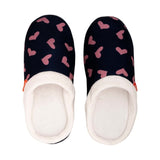 ARCHLINE Orthotic Slippers Slip On Scuffs Pain Relief Moccasins - Navy with Hearts - EUR 43 V563-AS302-43