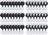 50 Pcs Heavy Duty Retractable Badge Reels Batch ID Badge Holder Retractable Clip Bulk Key Holder V1258-DP02-WO-499