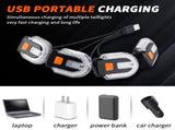 4Pcs Turn Signals for Bicycles with Alarm, USB Charging Remote Control Split/Integrated Bike Tail V1192-AZ-W-3164