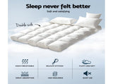 Giselle Bedding 5cm Bamboo Pillowtop Mattress Topper 1000GSM Mattress Pad for Back Pain Relief TOPPER-BAM-K