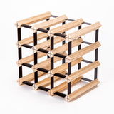 Timber Wine Rack Storage Cellar Organiser 12 Bottle V274-FT-WWR02-12