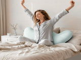 Pea Pod Shape Body Pillow for Adults Full-Body Support Side Sleeper Pillow, Pregnancy & Back Pain V1107-CS-WDJRTBZ