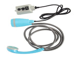Portable Outdoor Shower Kit USB Rechargeable Camping Shower Set with Water Pump Blue V1294-YM0706-3111230170111