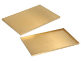 Modern Metal Gold Plate Rectangle Storage Tray Cosmetic Jewelry Display Stainless Steel Tray V1294-YM0715-3115210277011