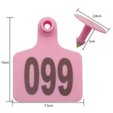 1-100 Cattle Number Ear Tags 7x10cm Set - XL Pink Cow Sheep Livestock Labels V238-SUPDZ-40192193855568