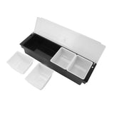 Condiment Caddy Durable Plastic Transparent Lid Detachable Design Multifunction Bar Fruit Caddy for V1294-YM0716-3118220150711