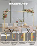 VEVOR Over The Table Rod Stand with Clamp Party Arch Frame 28-98 in L Adjustable V952-ZSGJ1JJSBDTTQZ1FU001V0