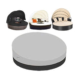 Round Garden Sofa Bed Cover Waterproof 210D Oxford Black, D228 x H83 cm V1189-WXF-521-0022