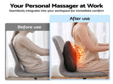 Livemor Back Massager with Heat, Cordless Electric Neck & Shoulder Massager Pillow, 3-Speed Deep BACK-MASSAGER-TRI-BK
